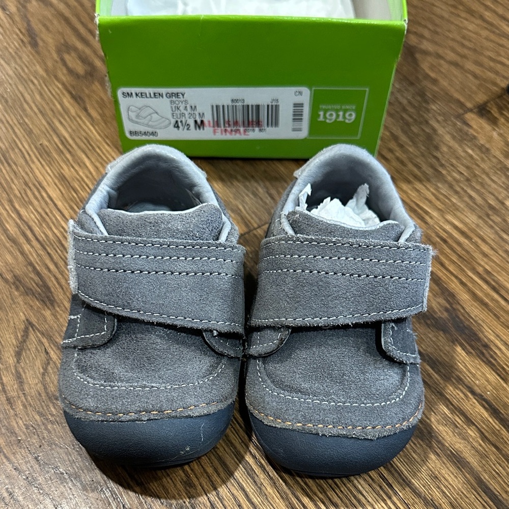 Stride Rite Kellen Gray Baby Boys shoes 4.5